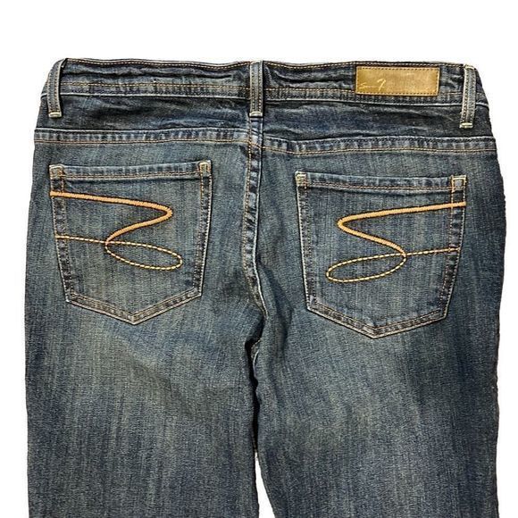Seven7 Y2K Classic Distressed Low Rise Boot Cut Denim Jeans — SZ 32,‎ Runs SZ 8 - Picture 4 of 12